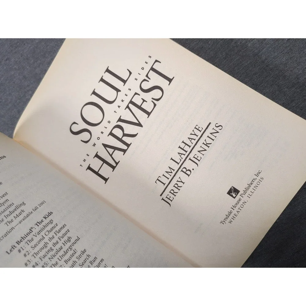 Soul Harvest The World Takes Sides Tim LaHaye 1998‎ Trade PB Left Behind Book 4